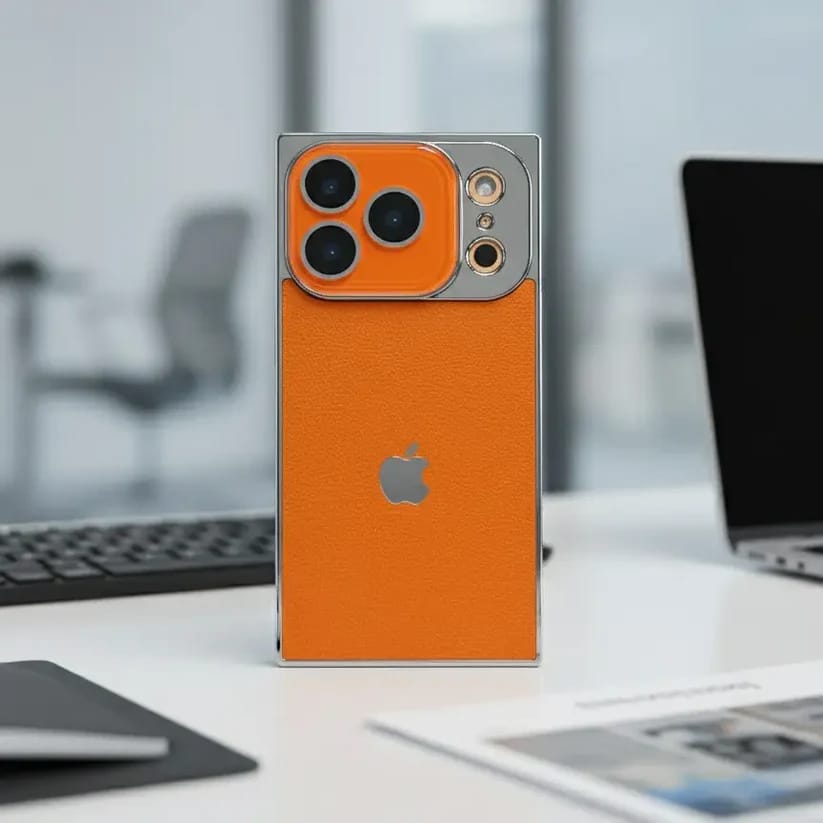 iPhone 17 Series Novaro Premium Leather Metallic Case