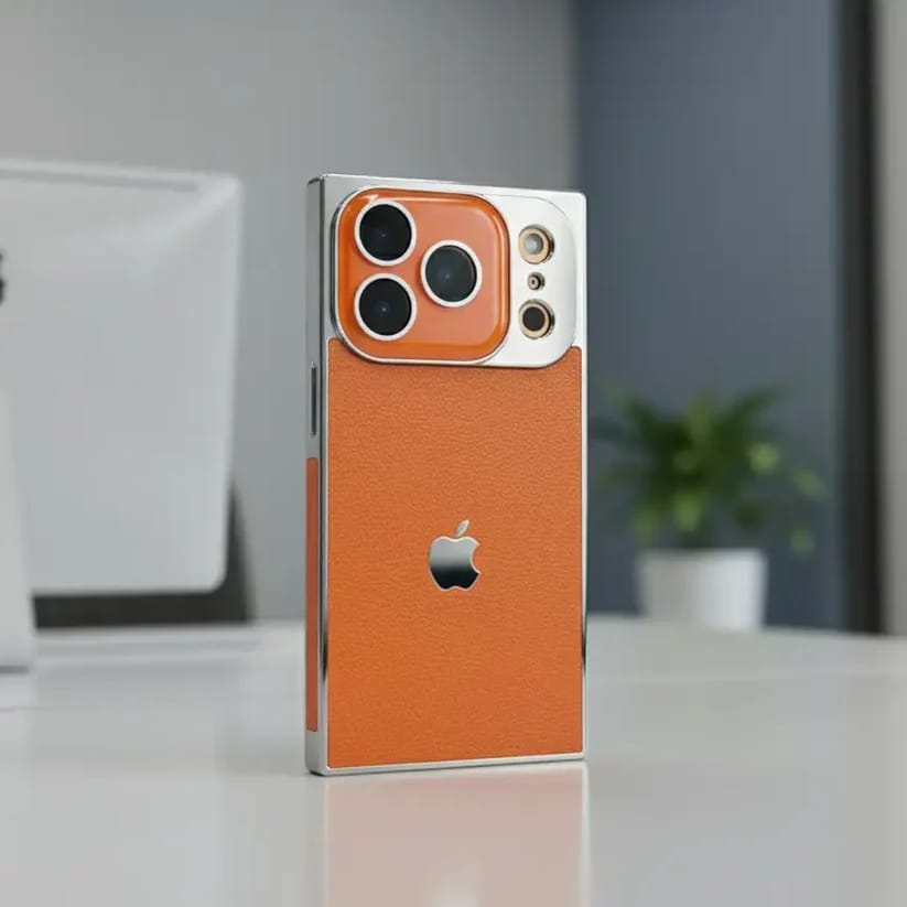iPhone 17 Series Novaro Premium Leather Metallic Case