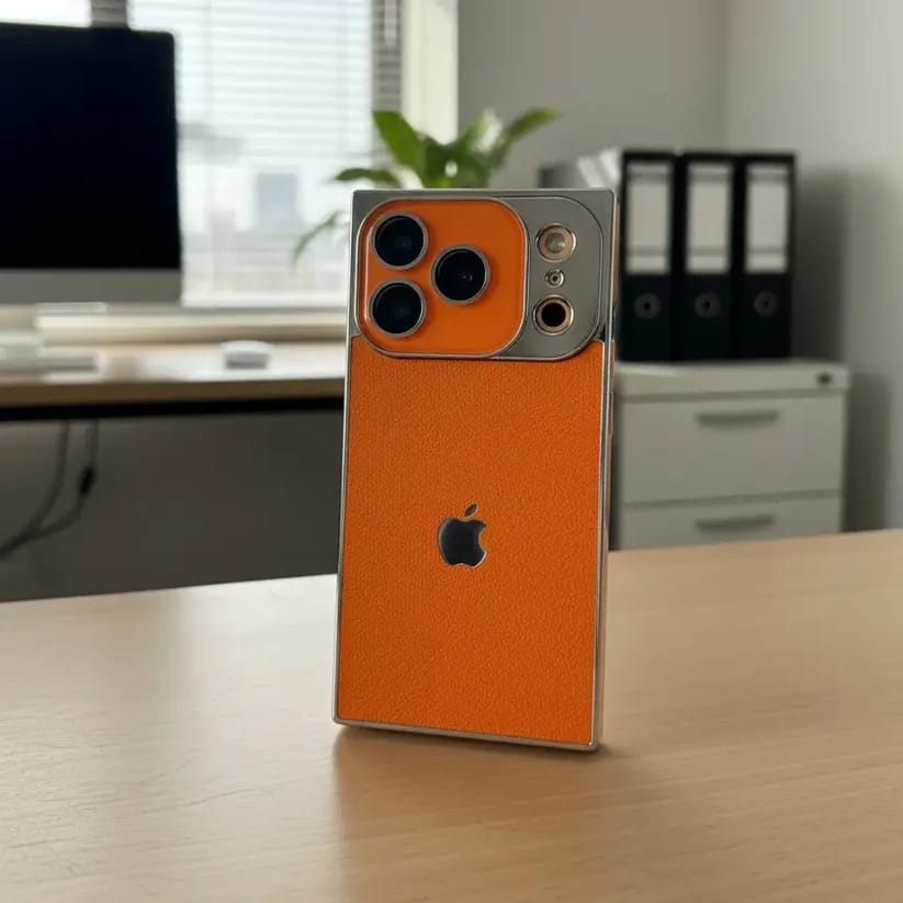 iPhone 17 Series Novaro Premium Leather Metallic Case