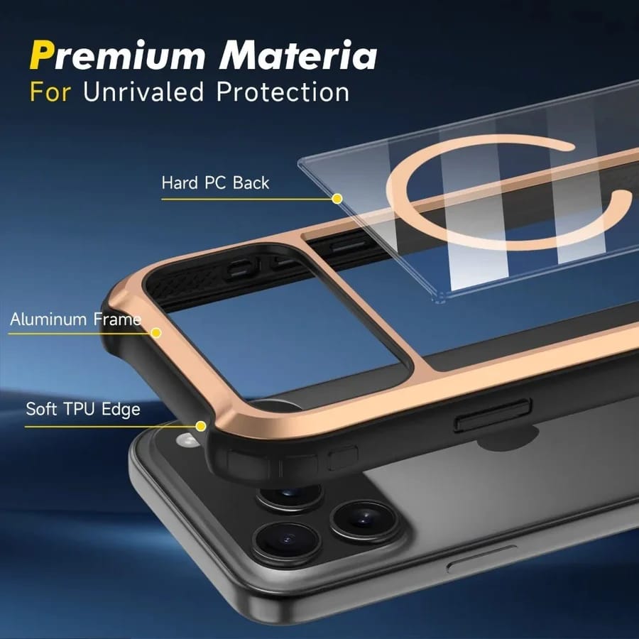 Retro Core Alloy MagSafe Case for iPhone