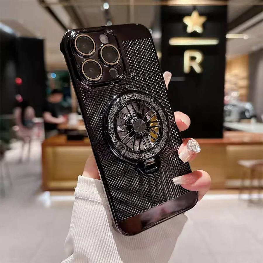 Brilliant Spin Rotating Wheel Stand Case for iPhone