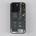 Phone Circuit X Ray Glass Case for iPhone