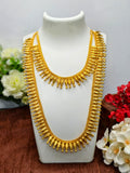 1 Gram Gold Plated Matte Finish Haram Necklace Combo for Women – Traditional Bridal Jewellery