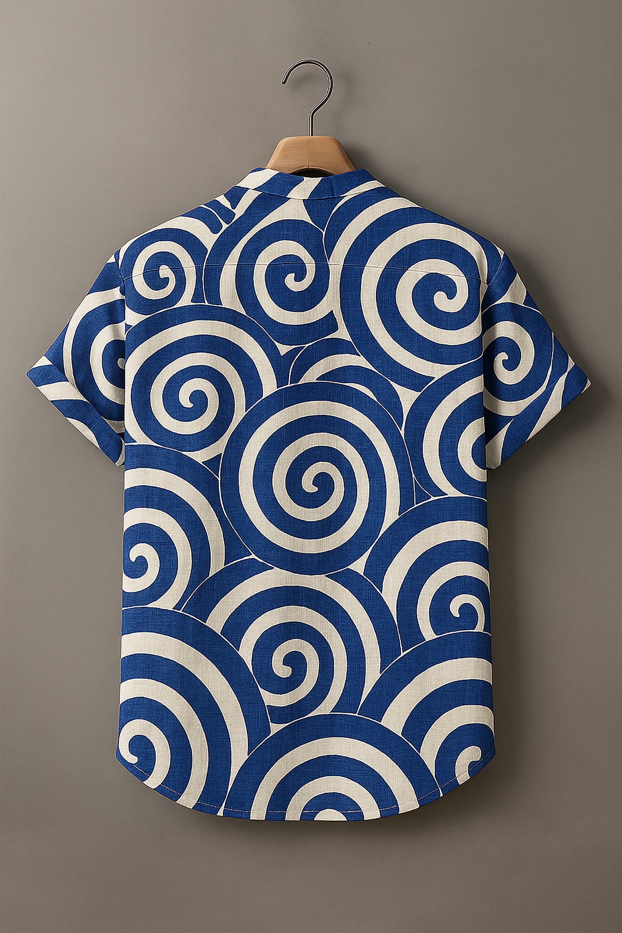 Vintage Modern Geometric Art Print Casual 100% Cotton Shirt