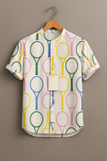 Men’s Tennis Lover Graphic Print Shirt