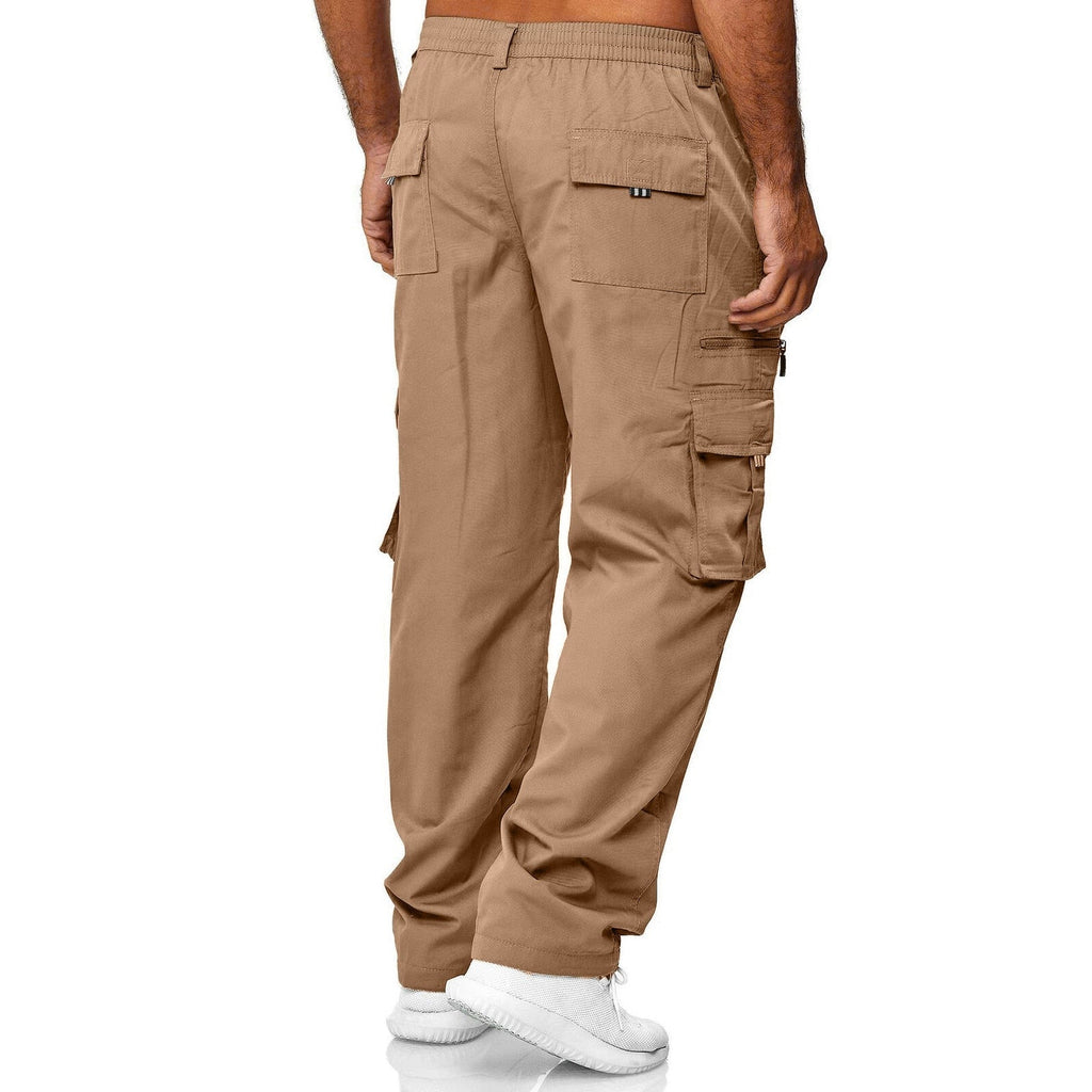Men Jogger Cargo Pants Casual Multi Pockets Military Tactical Trousers ( Pack of 2 )