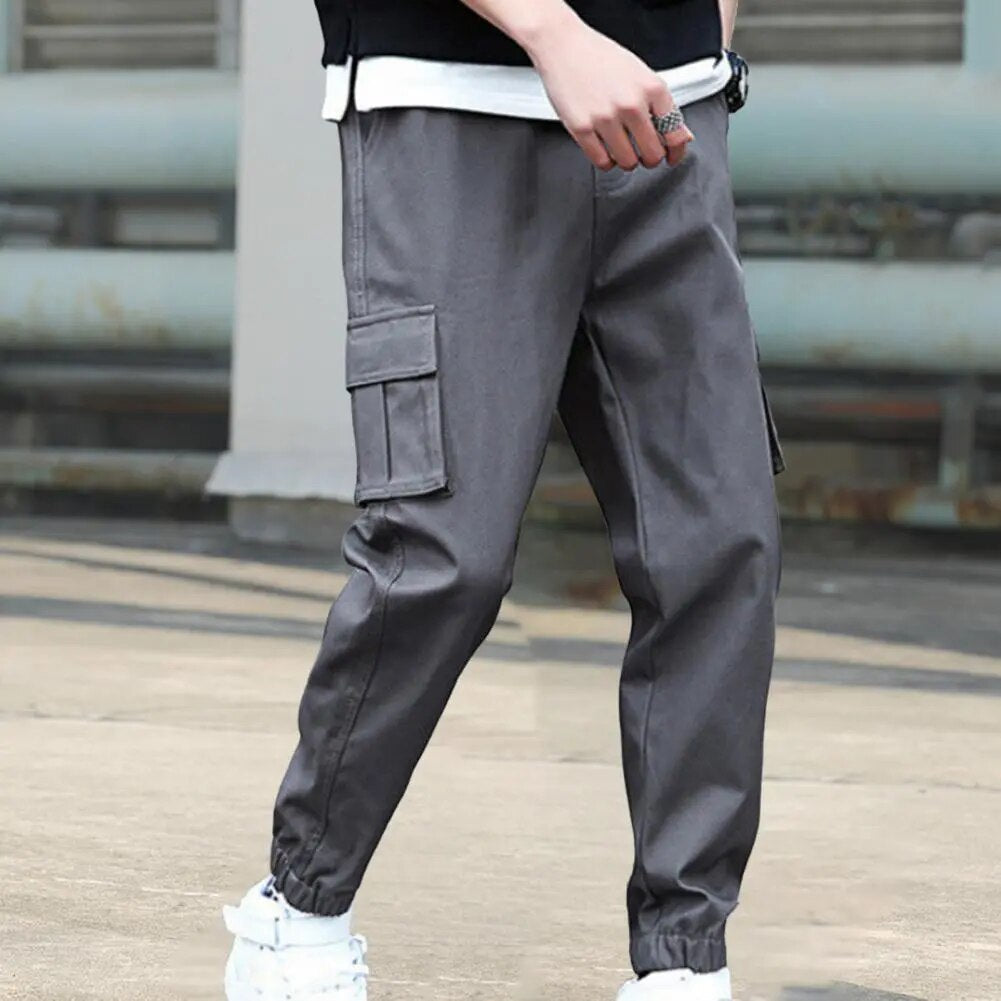 Men Streetwear Cargo Hip Hop Pants( Pack of 2)