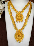 1 Gram Gold Plated Matte Finish Haram Necklace Combo for Women – Traditional Bridal Jewellery