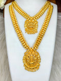 1 Gram Gold Plated Matte Finish Haram Necklace Combo for Women – Traditional Bridal Jewellery