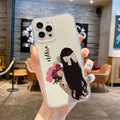 Bouquet Customised name Transparent Silicone Case