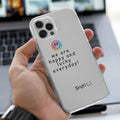 Smiley Quotes Name Transparent Silicone case