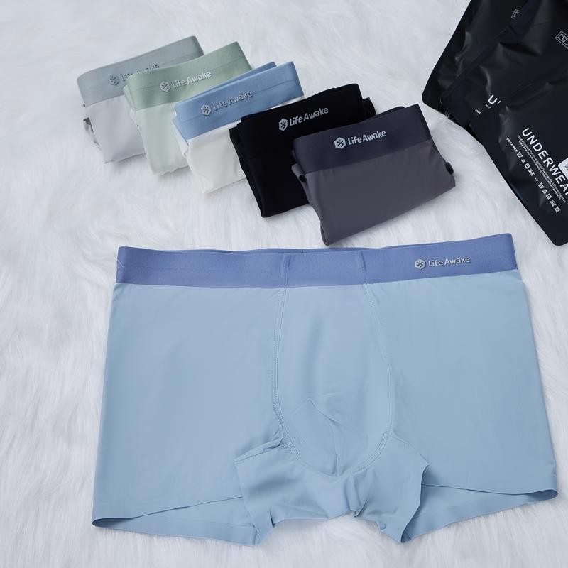 Life Awake Men's Boxer Briefs Made of Premium Ice Silk Fabric | BS-31